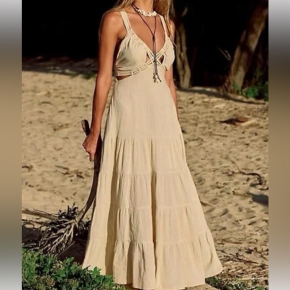 Free People Dresses & Skirts - NWT! Free People Auralie Maxi Dress Boho Long